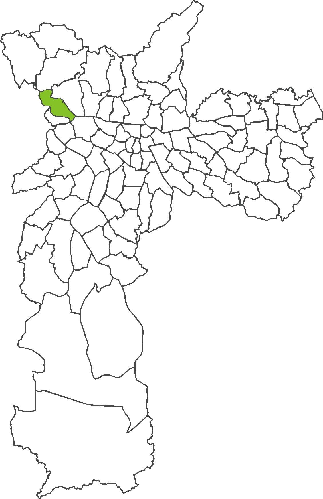 Mapa Svätý Domingos okres