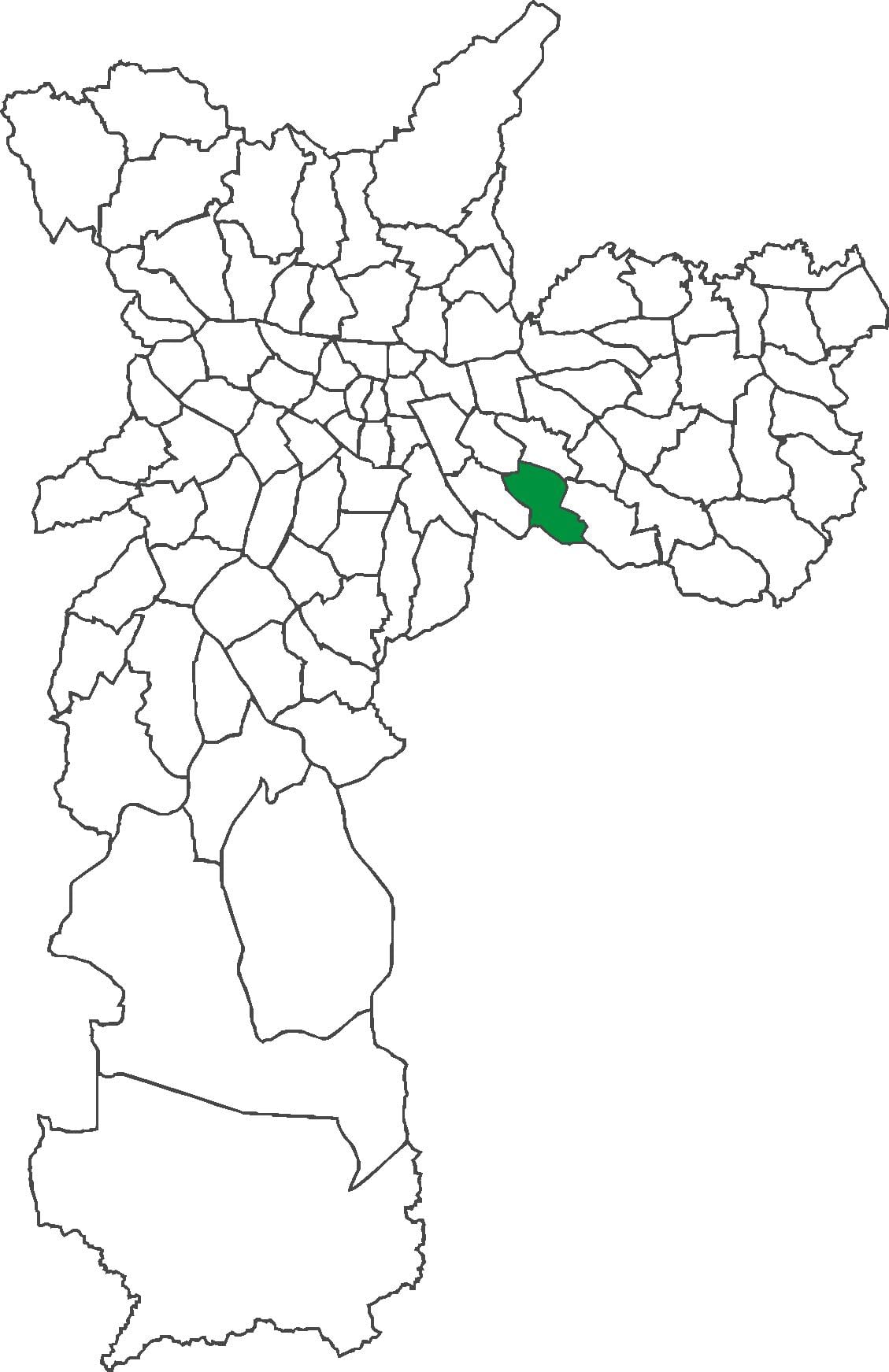 Mapa Svätý Lucas okres