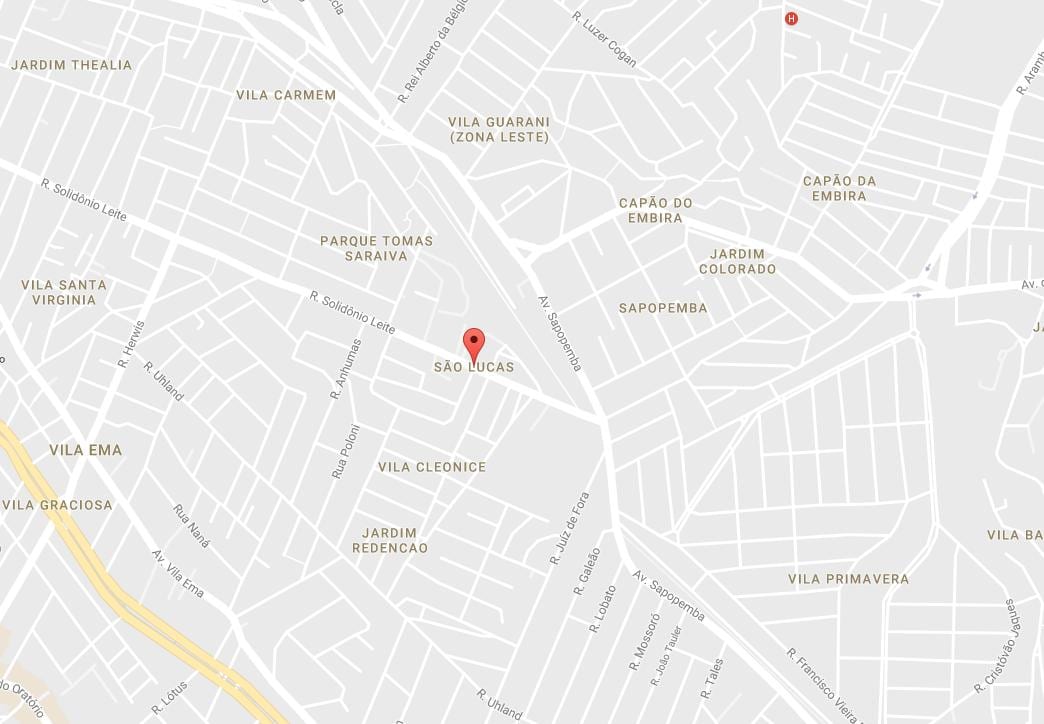 Mapa Svätý Lucas Sao Paulo