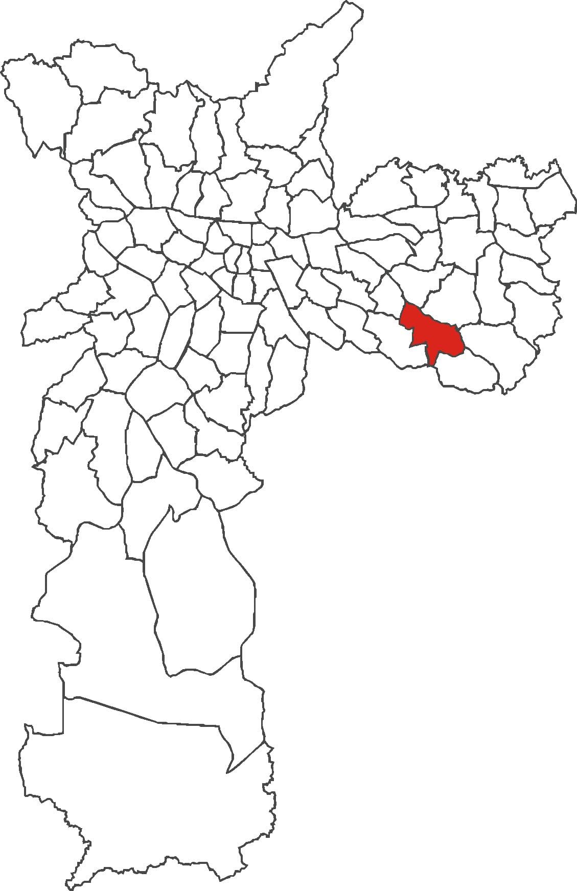 Mapa Svätý Mateus okres