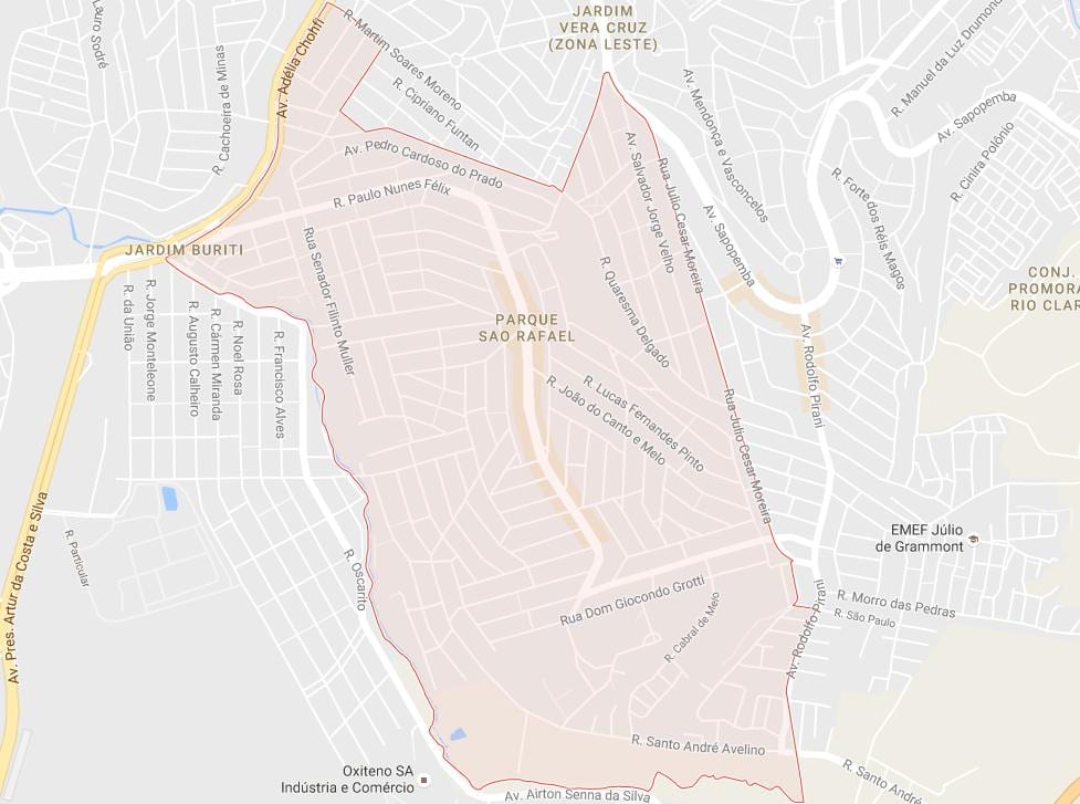 Mapa Sao Rafael Sao Paulo