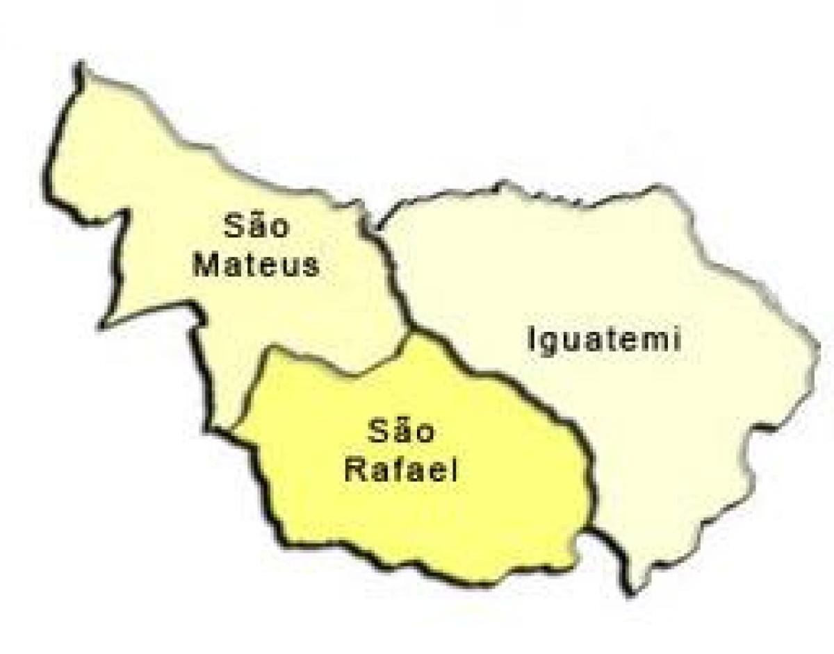 Mapa Svätý Mateus sub-prefektúra