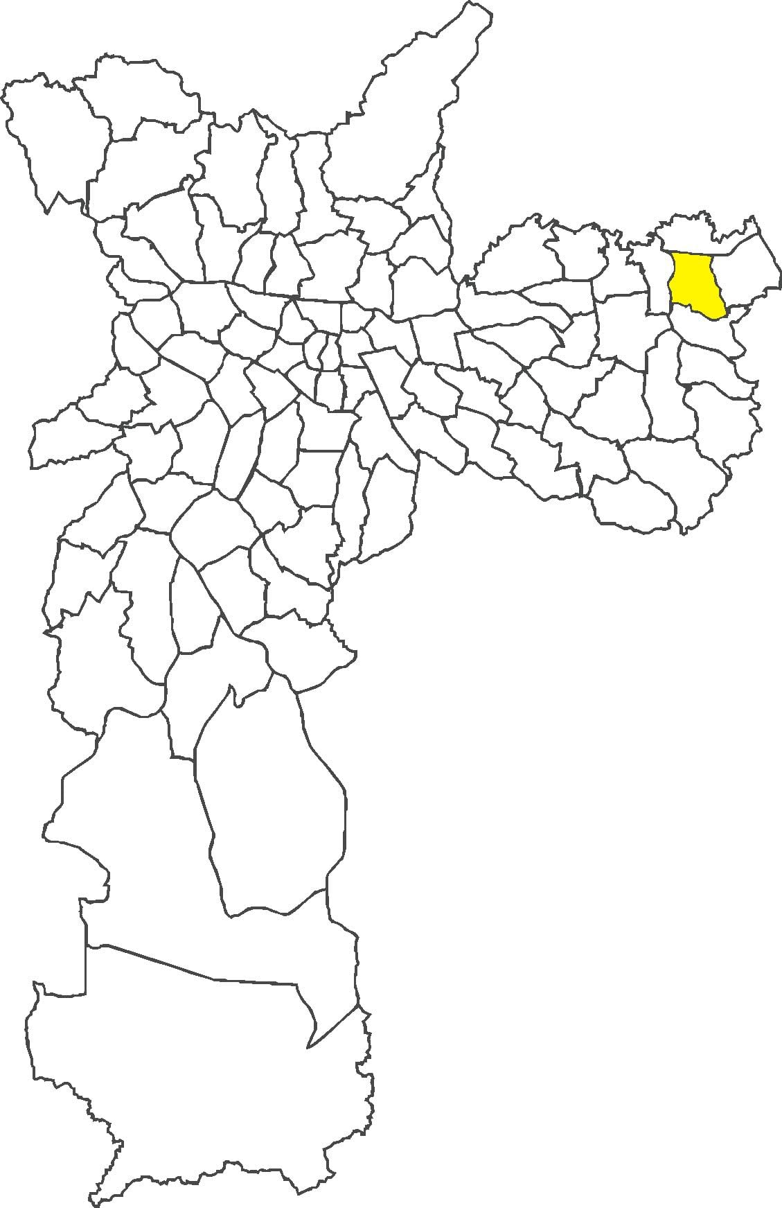 Mapa Vila Curuçá okres