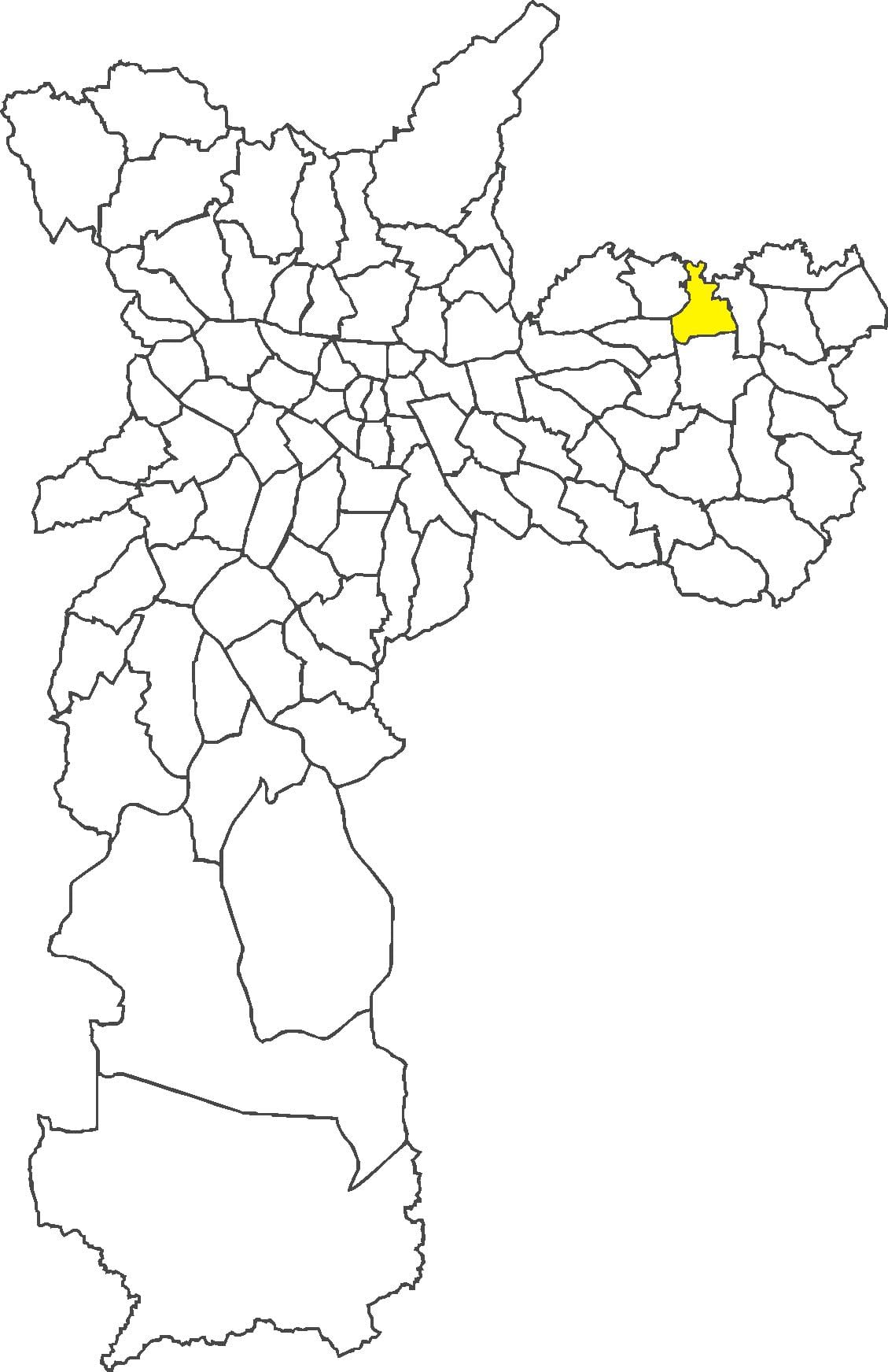Mapa Vila Jacuí okres