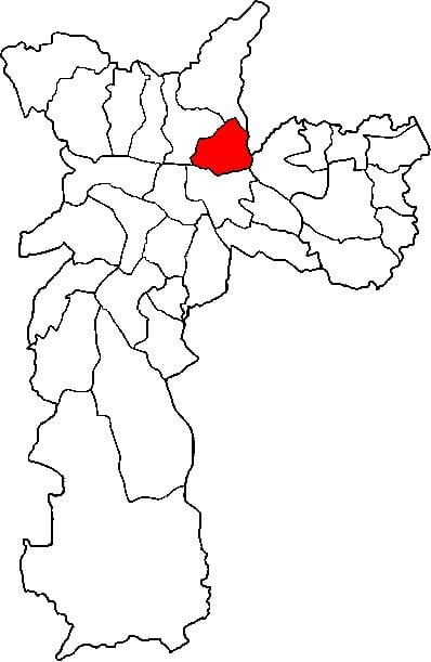 Mapa Vila Maria sub-prefektúra Sao Paulo
