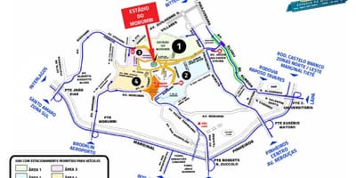 Mapa štadión Morumbi