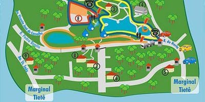 Mapa Alberto Löfgren park - záhrada kvetinový