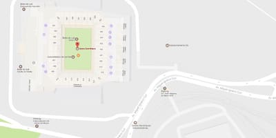 Mapa Arena Korinťanom - Prístup