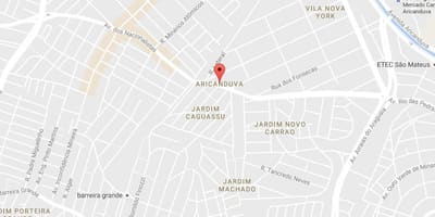 Mapa Aricanduva Sao Paulo