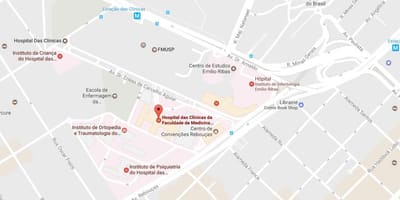 Mapa Clínicas nemocnici
