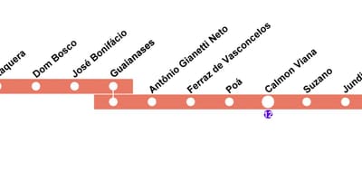 Mapa CPTM São Paulo - Riadok 11 - Coral