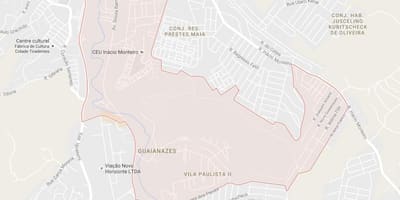 Mapa Guaianases Sao Paulo