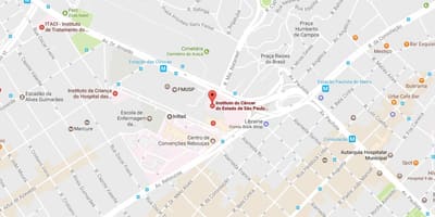Mapa Inštitútu Rakoviny z São Paulo