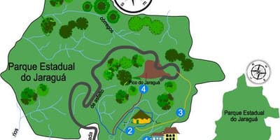 Mapa Jaraguá Vrchol