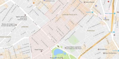 Mapa Jardim Paulista Sao Paulo