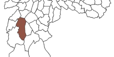 Mapa Jardim Svätý Luís okres