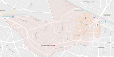Mapa Lapa Sao Paulo