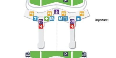 Mapa medzinárodné letisko Guarulhos-Cumbica