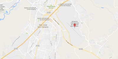 Mapa medzinárodné letisko São José dos Campos