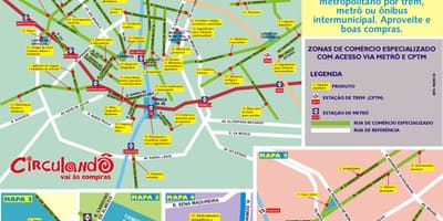 Mapa nakupovanie Sao Paulo