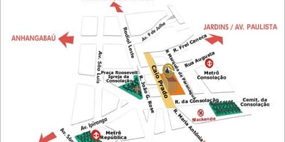 Mapa Pápežská Katolícka Univerzita v São Paulo