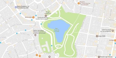 Mapa parku aklimatizácia Sao Paulo