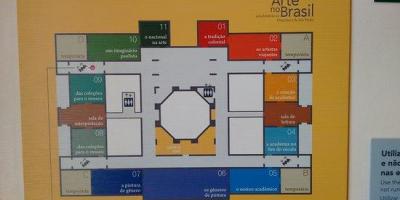Mapa pinacoteca Štátu Sao Paulo