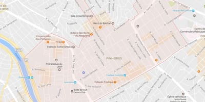 Mapa Pinheiros Sao Paulo