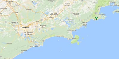 Mapa pláži Camburi