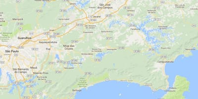 Mapa pláži Cruzeiro