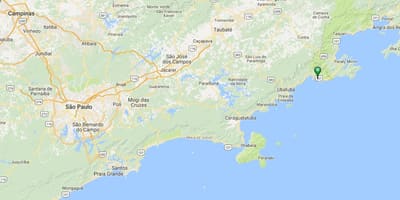 Mapa pláži Fazenda