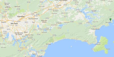 Mapa pláž Lagoinha