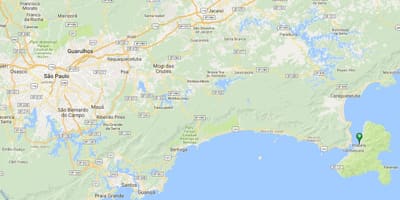Mapa pláži Perequê