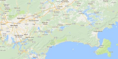 Mapa pláž Santa Rita