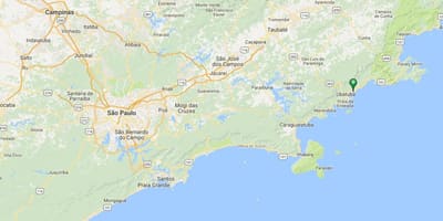 Mapa pláži Vermelha do Norte