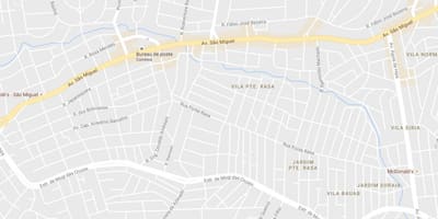 Mapa Ponte Rasa Sao Paulo