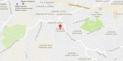 Mapa Raposo Tavares Sao Paulo