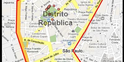 Mapa República Sao Paulo