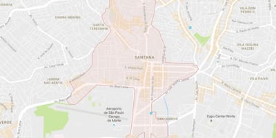 Mapa Santana Sao Paulo
