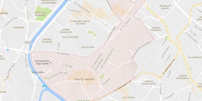 Mapa Santo Amaro Sao Paulo
