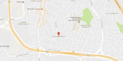 Mapa Svätý Domingos Sao Paulo