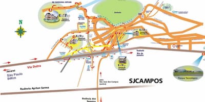 Mapa UNIVAP Sao Paulo