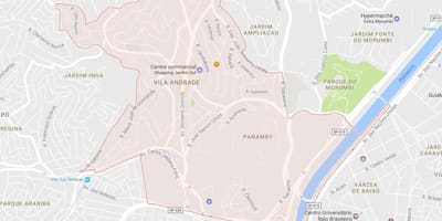 Mapa Vila Andrade Sao Paulo