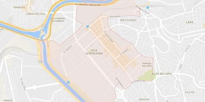 Mapa Vila Leopoldina Sao Paulo