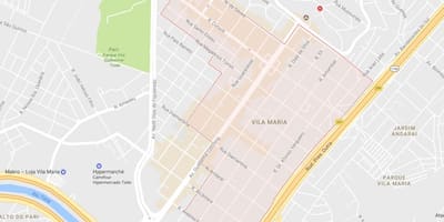 Mapa Vila Maria a Sao Paulo