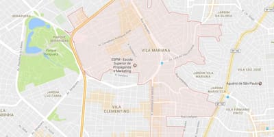 Mapa Vila Mariana Sao Paulo