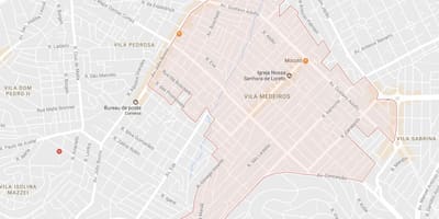 Mapa Vila Medeiros Sao Paulo