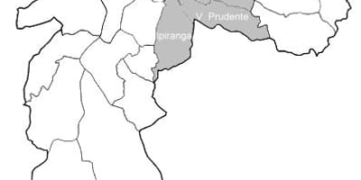 Mapa zóny Sudeste Sao Paulo