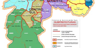 Mapa zonas Sao Paulo
